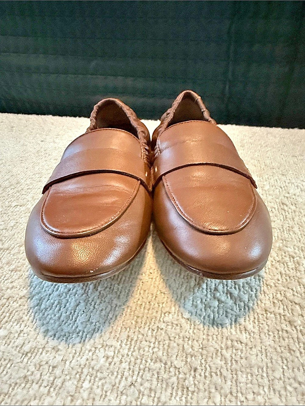 Quince Italian Leather Brown Penny Loafers Women’s 7 - Picture 3 of 5